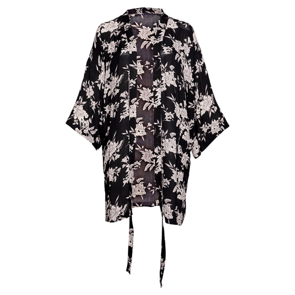Spiritual Gangster Maya Kimono Black Floral